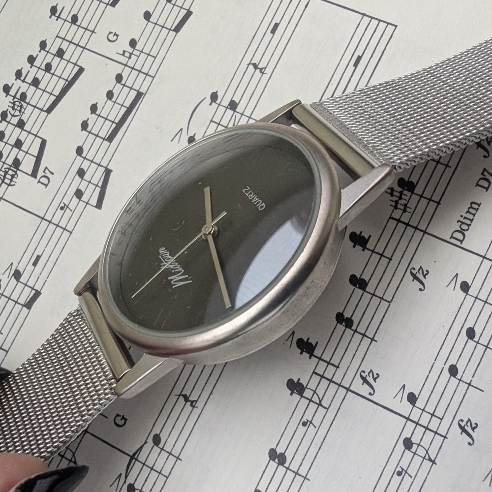 Midtown Silver Mesh Band Watch - Picture 4 of 10